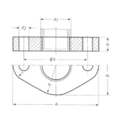 ASME B16.5 Flangeolet Dimensions