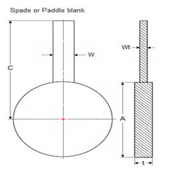 ASME B16.5 Spade Flanges Dimensions