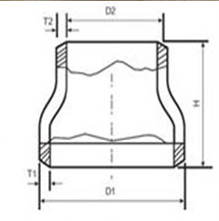 ASME B16.9 Buttweld Incoloy 800H Pipe Fitting Dimensions